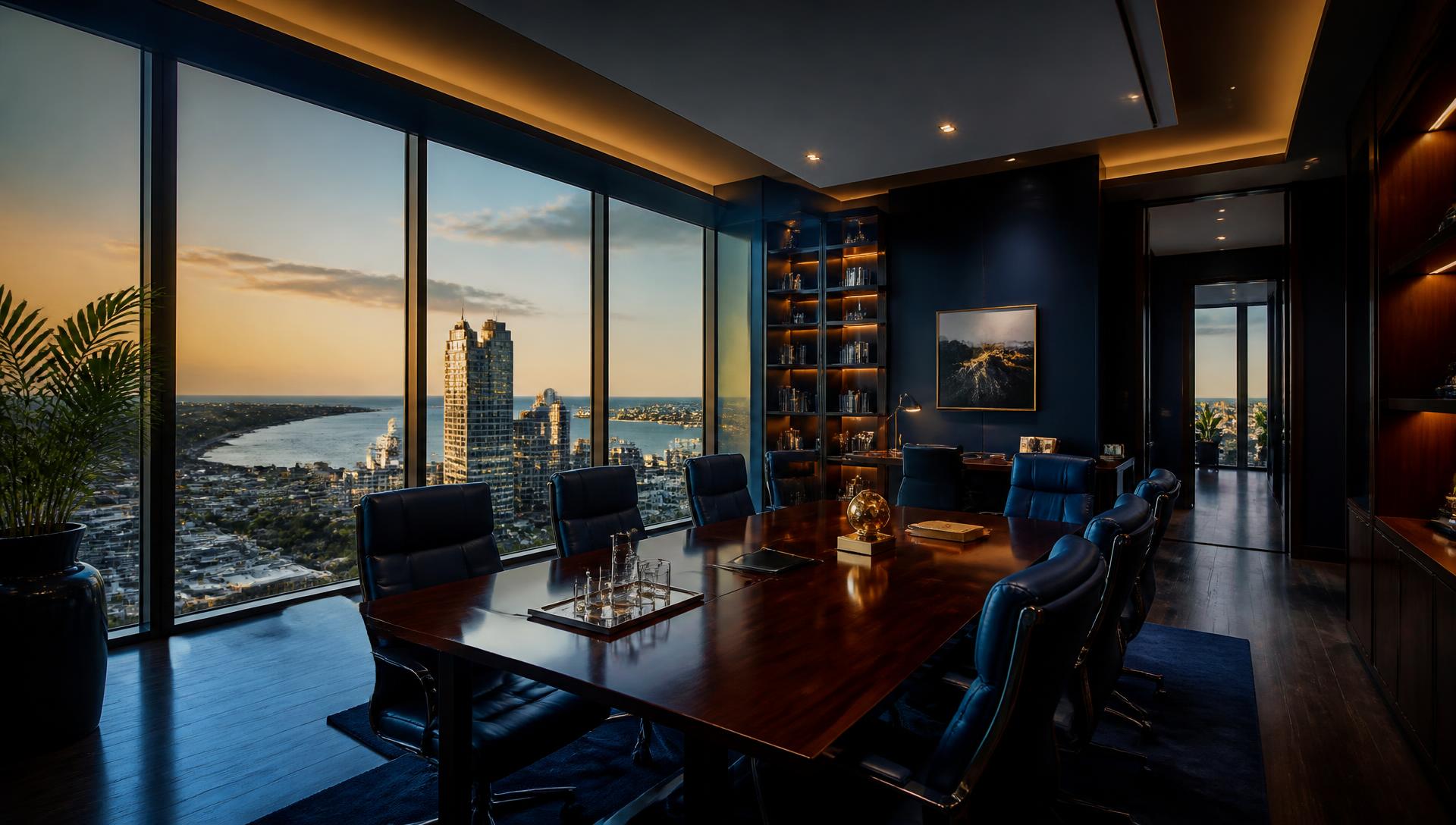 Kazi Law Office boardroom overlooking the Tanzanian coastline